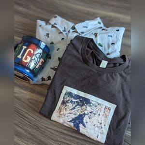 Bigfoot bundle- button down, Tshirt (L) & mug